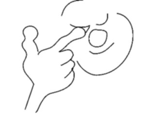 Sticker Custom Preview Image #042803 Cartoons Body Language Rubbing Eye