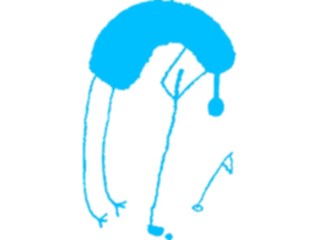 Sticker Custom Preview Image #042880 Cartoons Cave Critters Golfer1