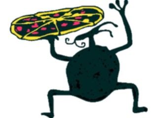 Sticker Custom Preview Image #042906 Cartoons Cave Critters Pizza Delivery