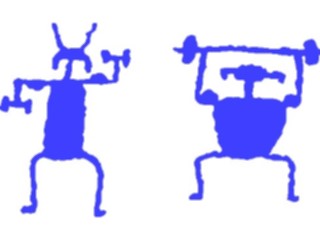 Sticker Custom Preview Image #042949 Cartoons Cave Critters Weightlifting2