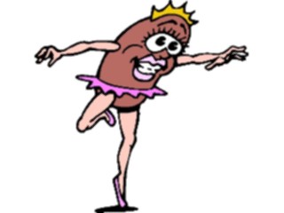 Sticker Custom Preview Image #042961 Cartoons Human Beans Ballerina