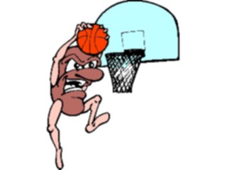 Sticker Custom Preview Image #042965 Cartoons Human Beans Basketball Player