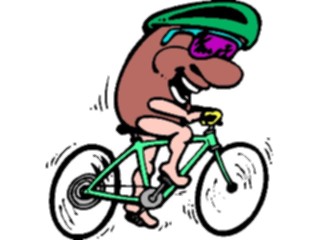 Sticker Custom Preview Image #042985 Cartoons Human Beans Cycling