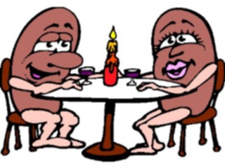 Sticker Custom Preview Image #042989 Cartoons Human Beans Dining Together