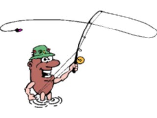 Sticker Custom Preview Image #042996 Cartoons Human Beans Fishing