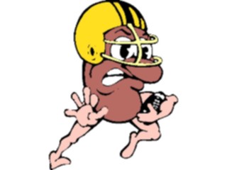 Sticker Custom Preview Image #042998 Cartoons Human Beans Football Player