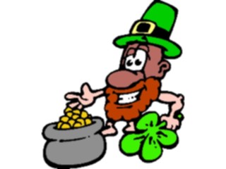 Sticker Custom Preview Image #043009 Cartoons Human Beans Leprechaun
