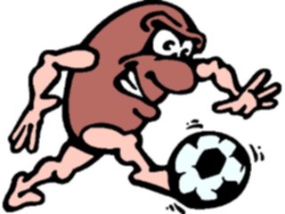 Sticker Custom Preview Image #043041 Cartoons Human Beans Soccer Player