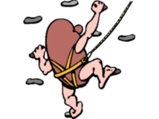 Sticker Custom Preview Image #043048 Cartoons Human Beans Wall Climbing