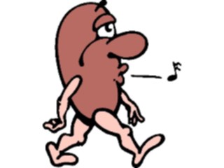 Sticker Custom Preview Image #043051 Cartoons Human Beans Whistling