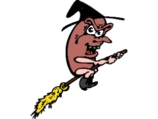 Sticker Custom Preview Image #043052 Cartoons Human Beans Witch
