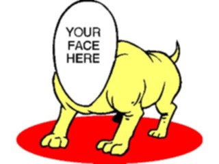 Sticker Custom Preview Image #043064 Cartoons Make Your Own Body Dog