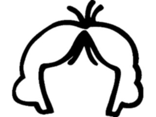Sticker Custom Preview Image #043218 Cartoons Make Your Own Hair03