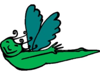 Sticker Custom Preview Image #043439 Cartoons Offbeat Angel Flight