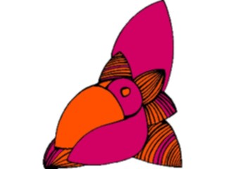 Sticker Custom Preview Image #043456 Cartoons Offbeat Aztec Bird Hiding