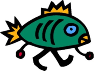 Sticker Custom Preview Image #043759 Cartoons Offbeat Fish Head
