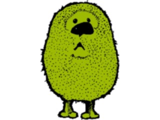 Sticker Custom Preview Image #043796 Cartoons Offbeat Fuzzball Sad