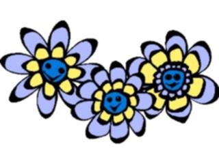 Sticker Custom Preview Image #043847 Cartoons Offbeat Happy Flowers Row