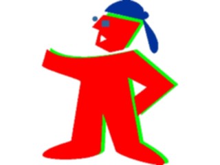 Sticker Custom Preview Image #043850 Cartoons Offbeat Hat Backwards