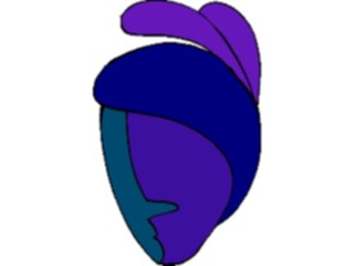 Sticker Custom Preview Image #043858 Cartoons Offbeat Hat Woman Dressy
