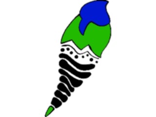 Sticker Custom Preview Image #043877 Cartoons Offbeat Ice Cream Cone Drip