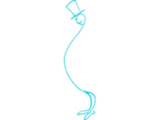 Sticker Custom Preview Image #043885 Cartoons Offbeat Ink Man Tophat