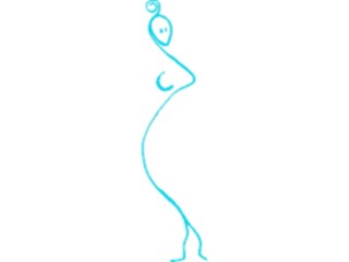 Sticker Custom Preview Image #043886 Cartoons Offbeat Ink Woman