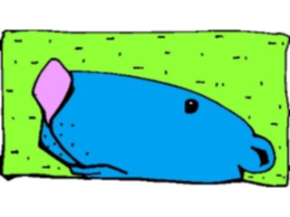 Sticker Custom Preview Image #044041 Cartoons Offbeat Peeking Gerbil