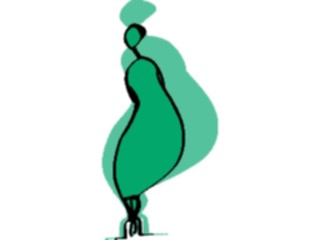 Sticker Custom Preview Image #044131 Cartoons Offbeat Shadow Person Gut Out