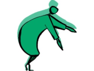 Sticker Custom Preview Image #044133 Cartoons Offbeat Shadow Person Reaching