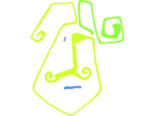 Sticker Custom Preview Image #044216 Cartoons Offbeat Squighead Mustache