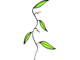 Sticker Custom Preview Image #044235 Cartoons Offbeat Stem Leaves