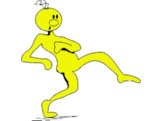 Sticker Custom Preview Image #044375 Cartoons Offbeat Yellow Dude Sneaky2