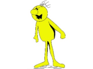 Sticker Custom Preview Image #044380 Cartoons Offbeat Yellow Dude Yelling