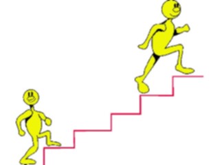 Sticker Custom Preview Image #044381 Cartoons Offbeat Yellow Dudeson Stairs1