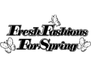 Sticker Custom Preview Image #044402 Clothing Accessories Advertising Fresh Fashions Heading