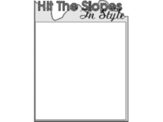 Sticker Custom Preview Image #044406 Clothing Accessories Advertising Hitthe Slopesin Style