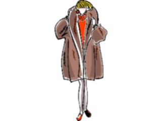 Sticker Custom Preview Image #044923 Clothing Accessories Clothing Fashion Womanin Fur Coat1