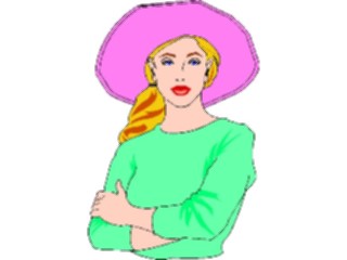 Sticker Custom Preview Image #044927 Clothing Accessories Clothing Fashion Womanin Hat