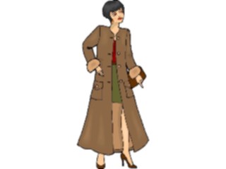 Sticker Custom Preview Image #044937 Clothing Accessories Clothing Fashion Womanin Overcoat