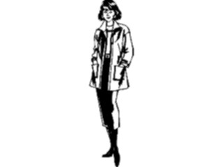 Sticker Custom Preview Image #044989 Clothing Accessories Clothing Fashion Womanwith Jacket2