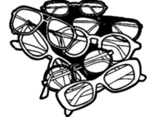 Sticker Custom Preview Image #045029 Clothing Accessories Glasses Reading Glasses Collage