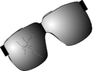 Sticker Custom Preview Image #045085 Clothing Accessories Glasses Sunglasses Cracked