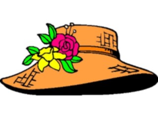 Sticker Custom Preview Image #045279 Clothing Accessories Hats Hatwith Flowers1