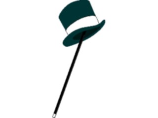 Sticker Custom Preview Image #045340 Clothing Accessories Hats Top Hat Cane1