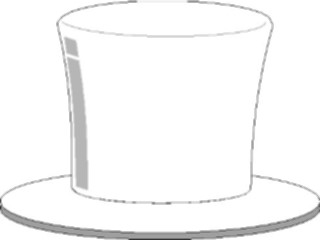 Sticker Custom Preview Image #045342 Clothing Accessories Hats Top Hat White