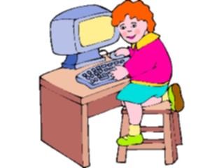 Sticker Custom Preview Image #046165 Computers Cartoons Atthe Computer17