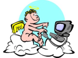 Sticker Custom Preview Image #046181 Computers Cartoons Cherubat Computer