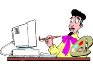 Sticker Custom Preview Image #046244 Computers Cartoons Computer Artist1