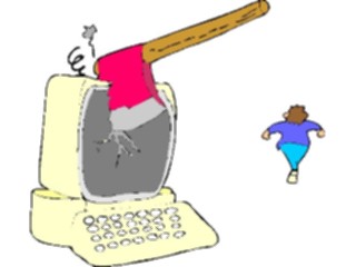 Sticker Custom Preview Image #046247 Computers Cartoons Computer Assault2